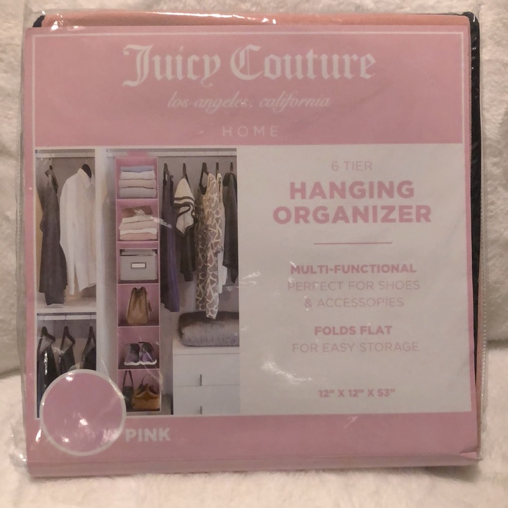 NEW JUICY COUTURE 6 TIER HANGING ORGANIZER🎀
